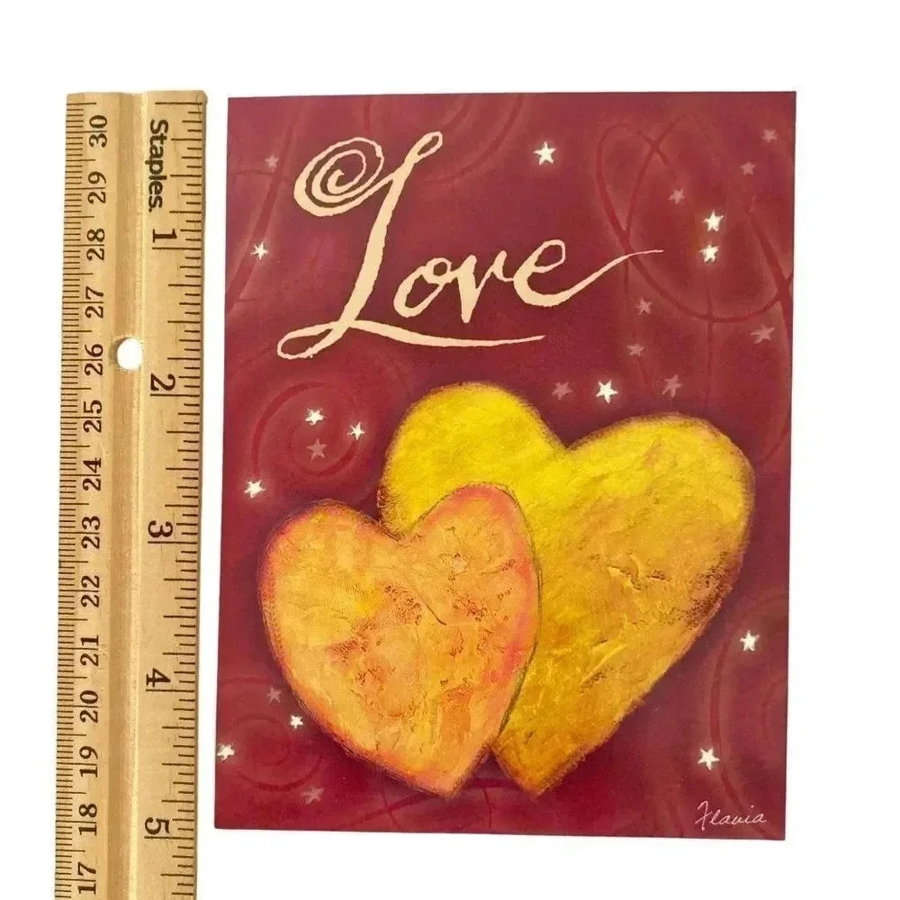 Vintage 6/pk‎ LOVE Greeting Cards Leanin' Tree Flavia Weedn NOS